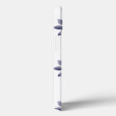 Monogram Naam Blauwe Roze Retrofloer Waterverf Case-Mate iPhone Case (Achterkant / Rechts)