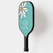 Monogram naam bloem Daisy Pickleball Paddle (Links)