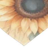 Monogram naam bloemen zonnebloem pastel waterverf tafelkleed (Gekanteld)