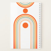 Monogram naam Boho Arch Multi Photo Trendy Girly Notitieboek (Achterkant)