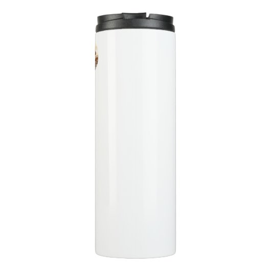 Monogram naam Boho Arch Multi Photo Trendy Girly Thermosbeker (Achterkant)