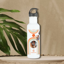 Monogram naam Boho Arch Multi Photo Trendy Girly