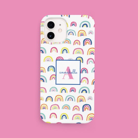 Monogram Naam Boho Rainbow Case-Mate iPhone Case
