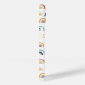 Monogram Naam Boho Regenboog Case-Mate iPhone Case (Achterkant / Rechts)
