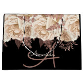 Monogram Naam Bridal Favor Wedding Rozen Groot Cadeauzakje (Voorkant)