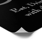 Monogram naam bruiloft-ontvangstteken poster (Hoek)