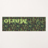 Monogram naam camouflage leger veteraan yogamat (Voorkant (horizontaal))