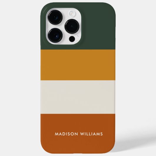 monogram, naam, Case-Mate iPhone case (Achterkant)