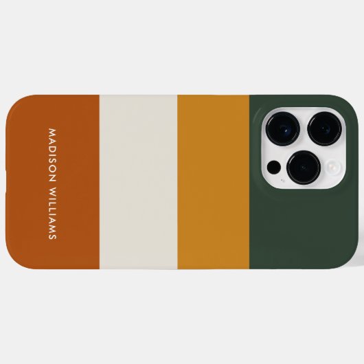 monogram, naam, Case-Mate iPhone case (Achterkant (horizontaal))