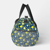 Monogram Naam Chic Mediterraan Citroen Blauwe Blad Plunjezak (Rechts)
