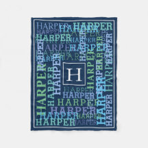 Monogram naam Cloud Navy Color