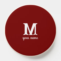 Monogram Naam Eenvoudig rood
