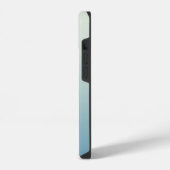 Monogram Naam Eenvoudige Gradiënt Gepersonaliseerd iPhone Hoesje (Linkerkant)