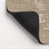 Monogram naam elegant chic gepersonaliseerd muismat (Hoek)