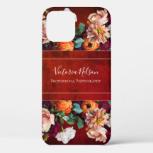 Monogram Naam Elegant Floral Botanisch Rustisch Ho