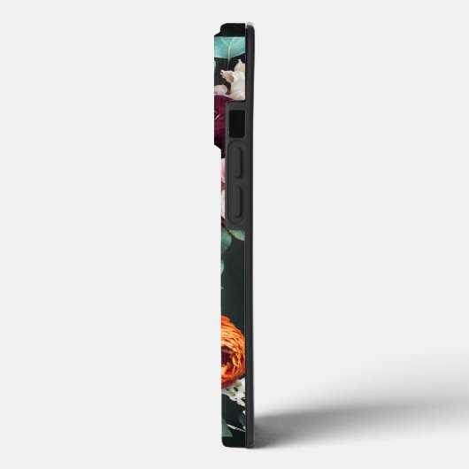 Monogram Naam Elegant Floral Botanische Rustige Case-Mate iPhone Case (Achterkant / Links)