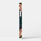 Monogram Naam Elegant Floral Rustic Black Hoesje-M Case-Mate iPhone Case (Achterkant / Rechts)