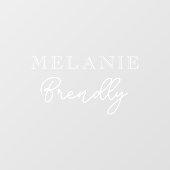 Monogram naam | Elegant minimaal Raamsticker (Vel)