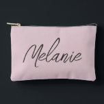 Monogram Naam Elegant Modern Minimalistisch Blush  Etui<br><div class="desc">Monogram Naam Elegante Moderne Minimalistische Blush Roze Accessoirezak. Stijlvol personaliseren met uw aangepaste naam.</div>