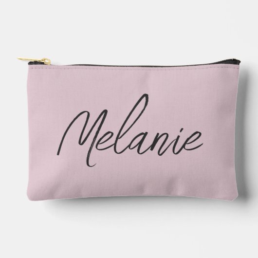 Monogram Naam Elegant Modern Minimalistisch Roze R Etui (Voorkant)