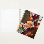 Monogram Naam Elegante Bloem Botanische Landelijke Planner (Display)