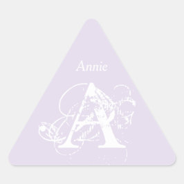 Monogram Naam Elegante Eenvoudige Minimalistische  Sticker