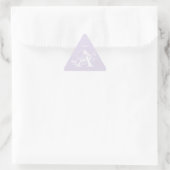 Monogram Naam Elegante Eenvoudige Minimalistische Sticker (Tas)