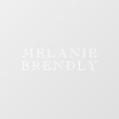 Monogram naam | Elegante minimalist Raamsticker (Vel)