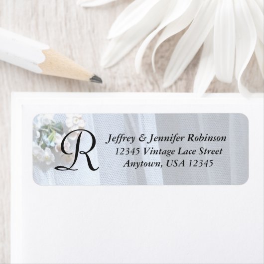 Monogram naam en adres label (Insitu)