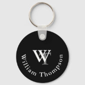 Monogram - Naam en Initialen - custom Sleutelhanger (Achterkant)