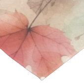 Monogram naam Fall bladeren in pastels waterverf Tafelkleed (Gekanteld)