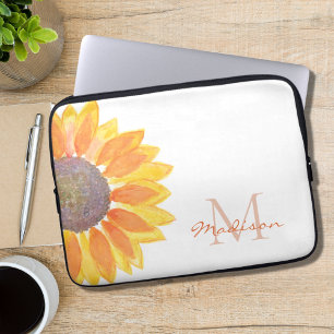 Monogram Naam Floral Laptop Sleeve