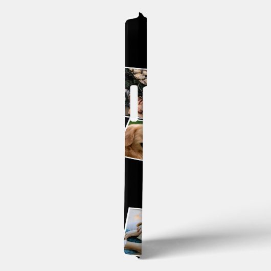 Monogram Naam Foto Collage Hoesje-Mate iPhone Case (Achterkant / Rechts)