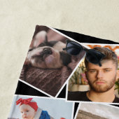 Monogram Naam Fotocollage Strandlaken (In situ)