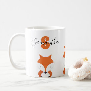 Monogram Naam Fox Koffiemok