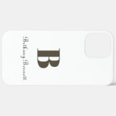 Monogram Naam Gepersonaliseerd Case-Mate iPhone Case (Achterkant (horizontaal))