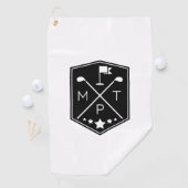 Monogram Naam Gepersonaliseerd Golfhanddoek (Insitu)