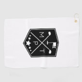 Monogram Naam Gepersonaliseerd Golfhanddoek (Horizontaal)