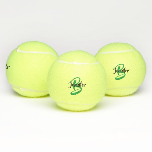 Monogram Naam Gepersonaliseerd Tennisballen (Multi)