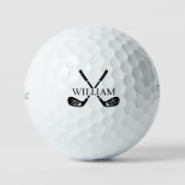 Monogram naam golfbal kies je kleur golfballen (Voorkant)