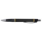 Monogram Naam Goud Laurier Zwarte Pen (Bodem)