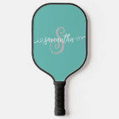 Monogram Naam Handgeschreven Schrift Pickleball Paddle (Voorkant)