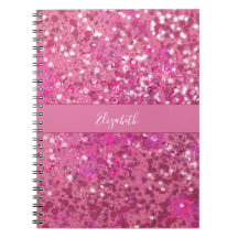 Monogram Naam Hot Pink Glitter Sparkle Girly