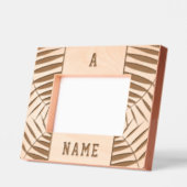 Monogram naam hout toevoegen gegraveerde lijstjes (Links)