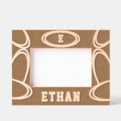 Monogram naam hout toevoegen gegraveerde lijstjes (Voorkant)