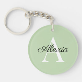 Monogram Naam Initiaal Bridesmaid AcrylSleutelhang Sleutelhanger