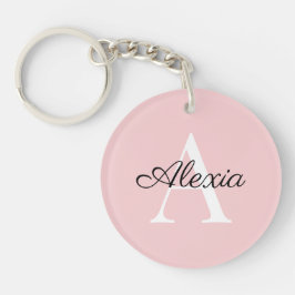 Monogram Naam Initiaal Bridesmaid AcrylSleutelhang Sleutelhanger