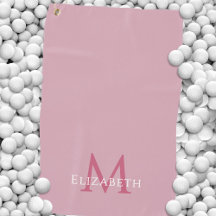 Monogram naam initiaal elegant roze