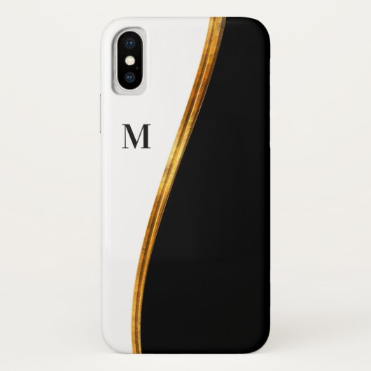 Monogram Naam Initiaal Luxury Case-Mate iPhone Case (Achterkant)