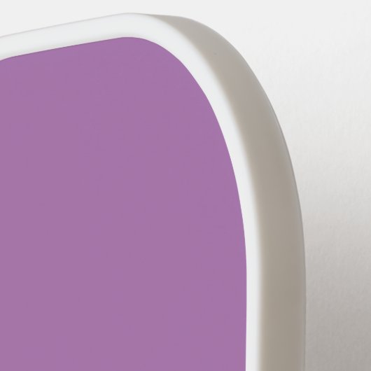 Monogram Naam Initiaal Paars Grijs Wit Pickleball Paddle (Links Detail)